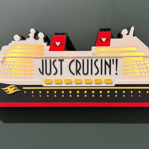 light-up Cruise Ship magnet set image 2