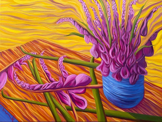 And The Flowers Are Laughing (32"X24")