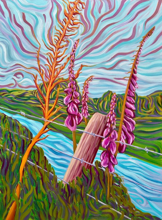 The Rivers Keep Flowing, The Grasses Keep Growing (24"x32")