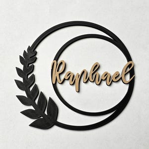 Rundes 3D Namensschild | Personalisierte Platzkarte für Geburstag, Hochzeit, Partys | Name & Farben personalisierbar | 3D-gedruckt aus PLA