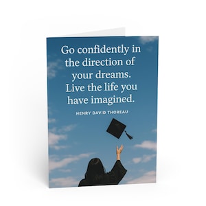 Tarjetas de felicitación de graduación inspiradoras, tarjetas motivacionales para graduados, felicitaciones por su logro, tarjetas de notas personalizables,