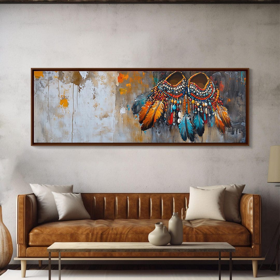 Feathers Canvas Print: Native American Western Wall Art - Etsy
