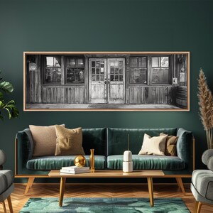 Old Western Door Canvas Print: Rustic Farmhouse Wall Art