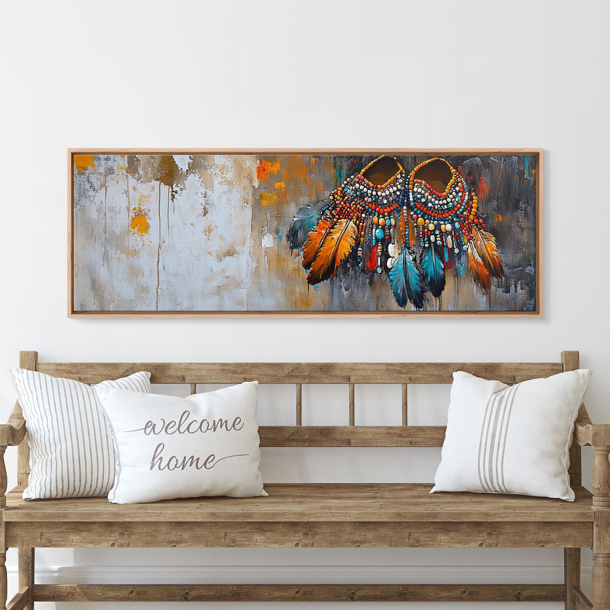Feathers Canvas Print: Native American Western Wall Art - Etsy