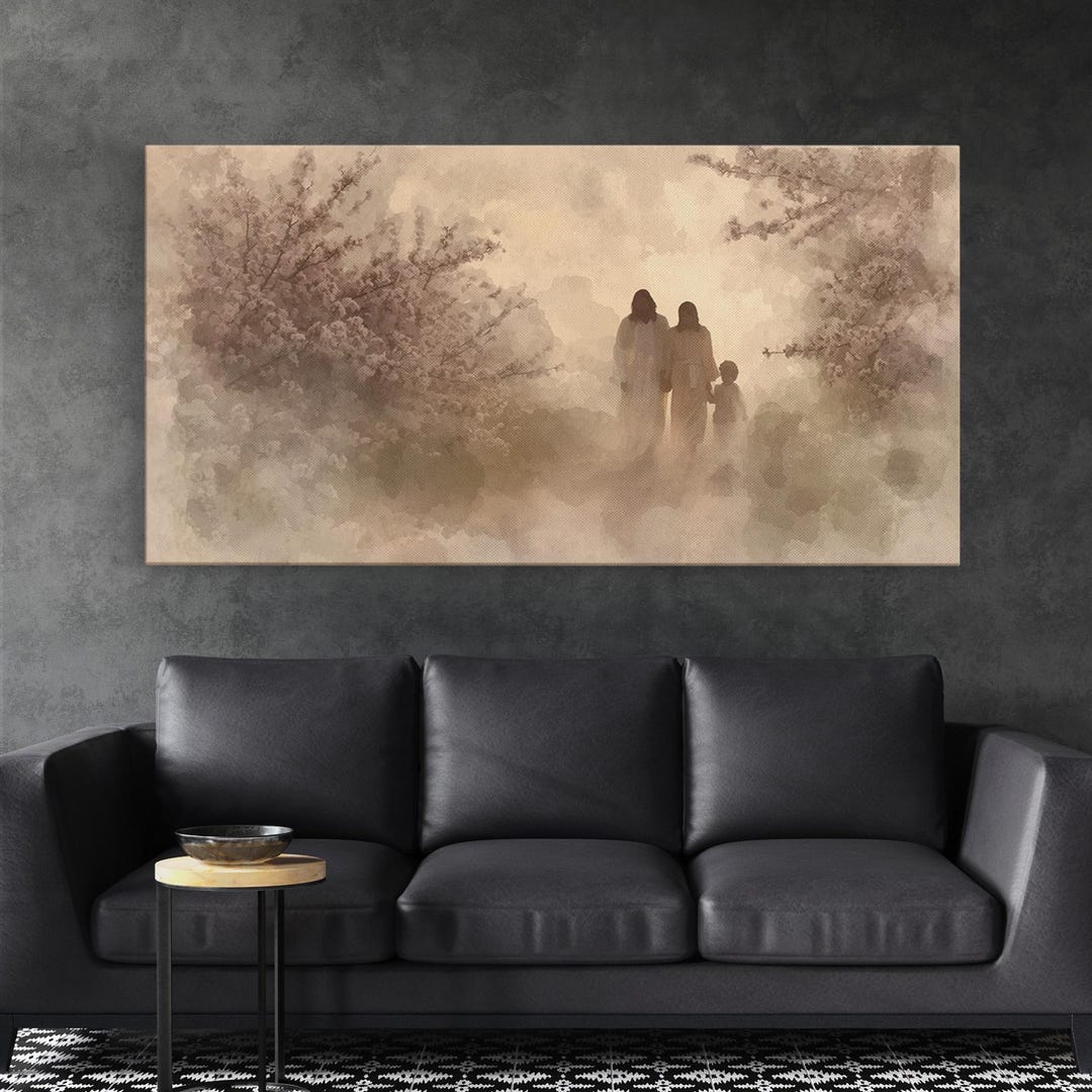 Walking in Light - Framed Canvas Print - Christian Wall Art - Christian ...