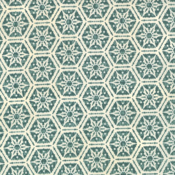 TEAL SNOWFLAKES Moda Fabric turquoise modern quilting sewing JOVIAL Moda Basic Grey winter Christmas 1 yard 30266-21 oop rare