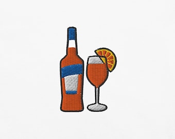 Aperol Spritz – Unisex-T-Shirt mit coolem Apero-Drink und Stickerei für den Sommer