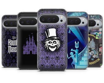 Haunted Mansion Phone Case Scary Disney Cover for Google Pixel 11, 10Pro, 9Pro, 9A, 8A, 7Pro, 6A, Samsung S26, S25, S24, A57, iPhone 18 Pro