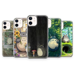 My Neighbor Totoro Phone Case Japanese Ghibli Cover for iPhone 16Pro, 16, 15, 14, 13, 12, Samsung S25, S24Fe, S23, S22, A16, A56, Pixel 9, 8