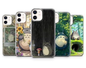 Funda de teléfono de Mi vecino Totoro, estilo japonés Ghibli, para iPhone 17e, 17, 16, 15, 14, 13, Samsung S26, S25, S24, A56, A16, Pixel 10Pro, 10A, 9