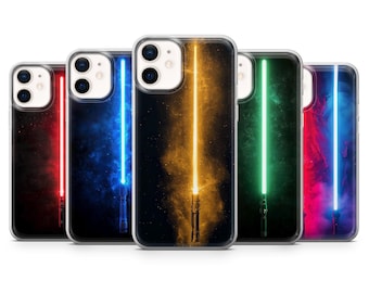 Lightsaber Phone Case Star Wars Aesthetic Cover for iPhone 18Pro, 17, 16, 15, 14, 13, Samsung S26, S25, S24, S23, A17, A57, Pixel 11, 9, 8