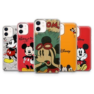Disney Inspired Phone Case Mickey Mouse Cover for iPhone 16Pro, 15, 14, 13, 12, Samsung S25, S24Fe, S23, S22, A16, A56, Pixel 9, 9Pro, 8A, 7