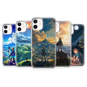 Legend of Zelda Phone Case Link BOTW Cover for iPhone 17Pro, 16e, 15, 14, 13, 12, Samsung S25, S24, S23, S22, A16, A56, Pixel 10, 9Pro, 8A
