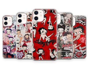 Betty Boop Phone Case Classic Cartoon Cover for iPhone 17 Pro, 16e, 15, 14, 13, 12, Samsung S26, S25, S24, A57, A17, Pixel 11Pro, 11, 10A