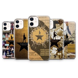 Hamilton Phone Case Musical Theatre Cover for iPhone 17 Pro, 17, 16e, 15, 14, 13, Samsung S25, S24Fe, S23, S22, A16, A56, Pixel 10Pro, 9, 8