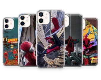 Funda para teléfono Spider-Man Peter Parker para iPhone 17Pro, 17, 16, 15, 14, 13, Samsung S26, S25Fe, S24, S23, A17, A56, Pixel 10, 9Pro, 8A, 7
