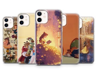 Disney Belle Phone Case Beauty and the beast Cover for iPhone 17Pro, 17, 16, 15, 14, 13,Samsung S26, S25, S24, A56, A16, Pixel 10Pro, 10A, 9