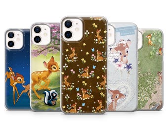 Bambi Handyhülle Waldtiere Disney Cover passend für iPhone 17 Pro, 17e, 16, 15, 14, 13, Samsung S26, S25, S24, S23, A16, A56, Pixel 10Pro, 9A, 8