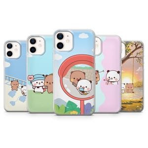 Bubu and Dudu Phone Case Kawaii Pastel Animals Cover for iPhone 17Pro, 16e, 15, 14, 13, 12, Samsung S25, S24, S23, S22, A16, A56,Pixel 10Pro