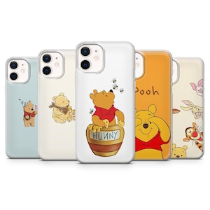Disney Winnie Phone Case The Pooh Tigger Cover for iPhone 16, 15, 14, 13, 12, Samsung S25, S24Fe, S23, S22, A16, A56, Pixel 9, 9Pro, 8A, 7A