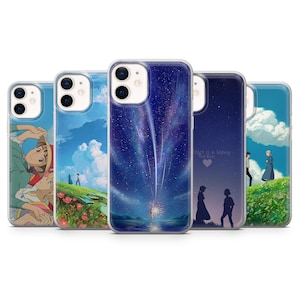 Howl&#39;s moving castle Phone Case Studio Ghibli Cover for iPhone 16, 15, 14, 13, 12, Samsung S25, S24Fe, S23, S22, A16, A56, Pixel 9, 9Pro, 8A