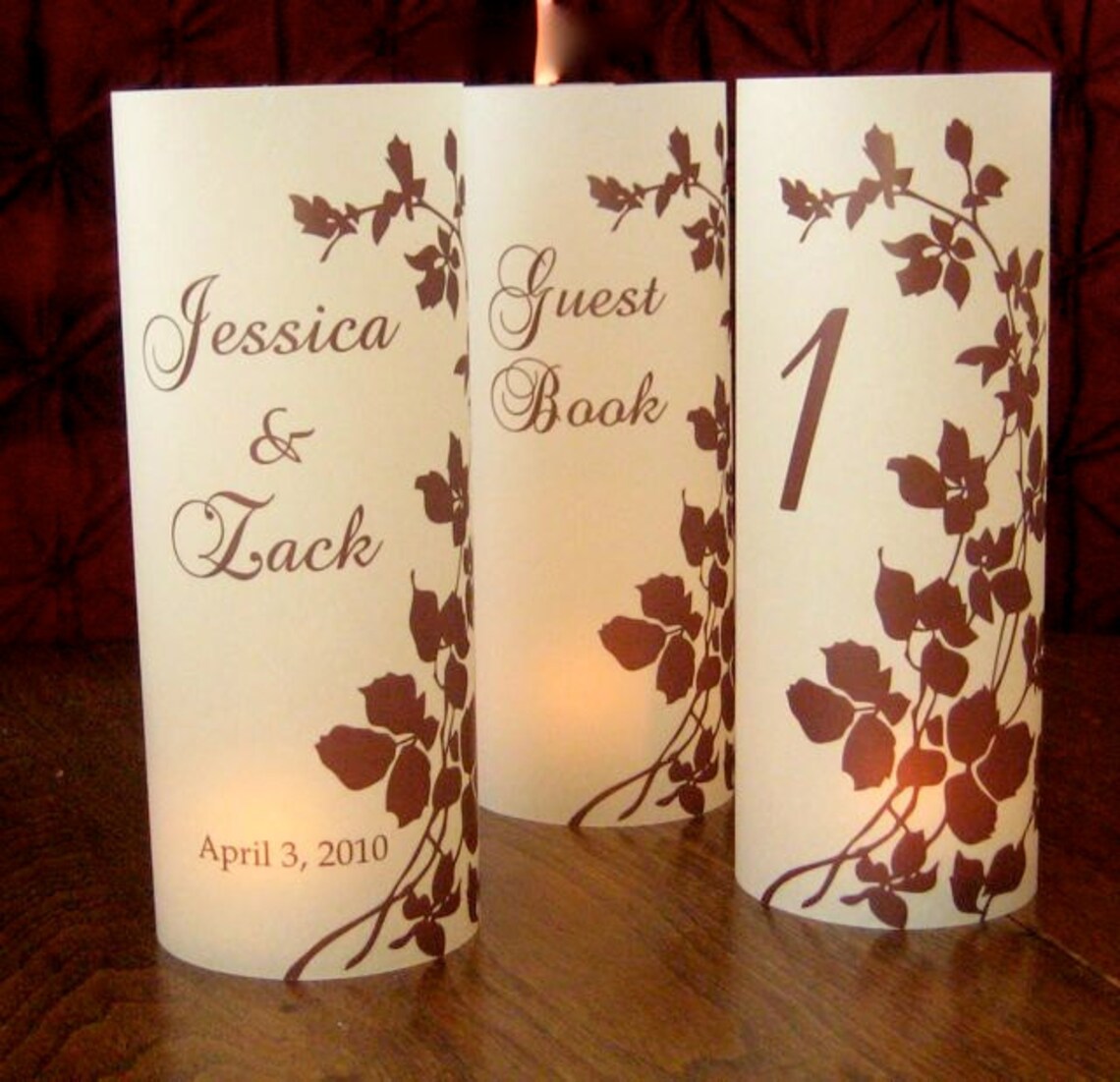 12 Luminary Table Numbers 8.5 Inch Tall tie the - Etsy