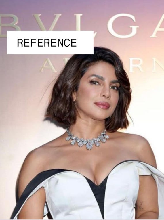 Teardrop CZ Moissanite Statement Necklace: Silver-Tone Bridal Jewelry