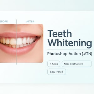 Teeth whitening photoshop action