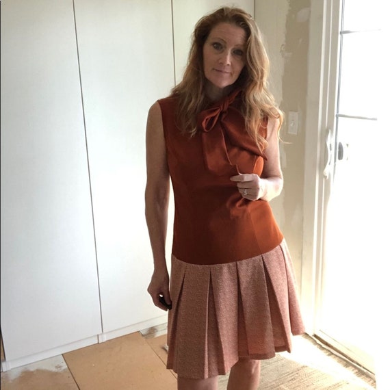 Vintage 60s Go Go Dress Micro Mini Twiggy Small/ M