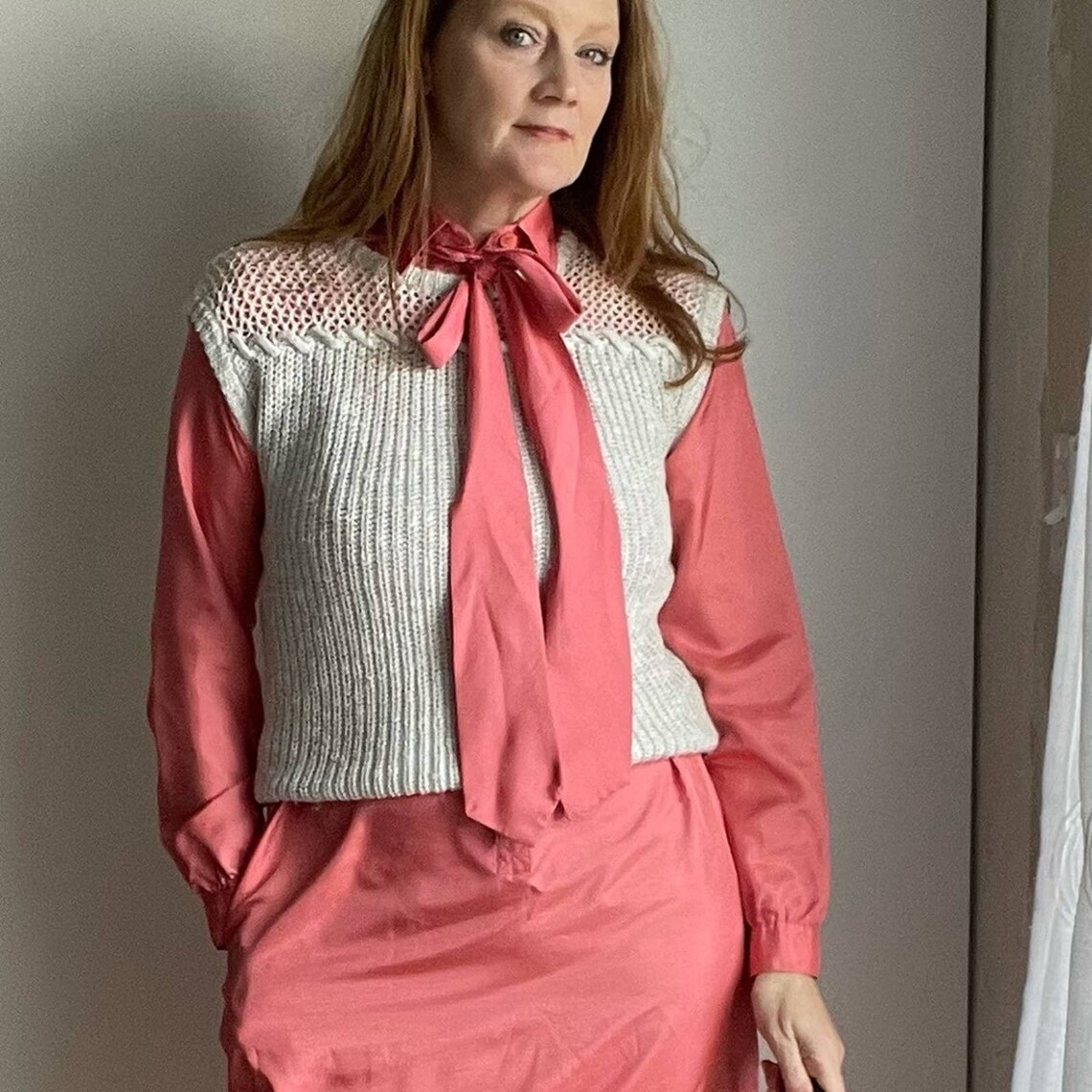 70s sweater vest outfit