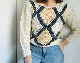 Sumleno Women Trendy Oversized Cable Knitted Chunky Sweaters