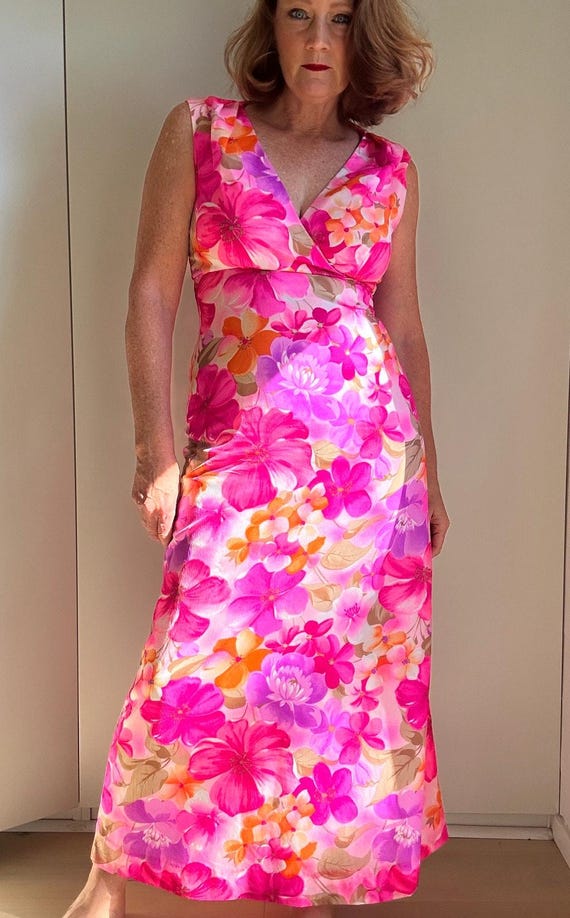 pink hawaii dress Tiare Hawaii Hollie Maxi Dress in Aloha Pink