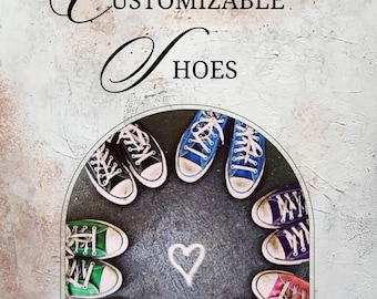 Custom Hand-Painted High-Top Sneakers: Design Your Own Character Art Shoes