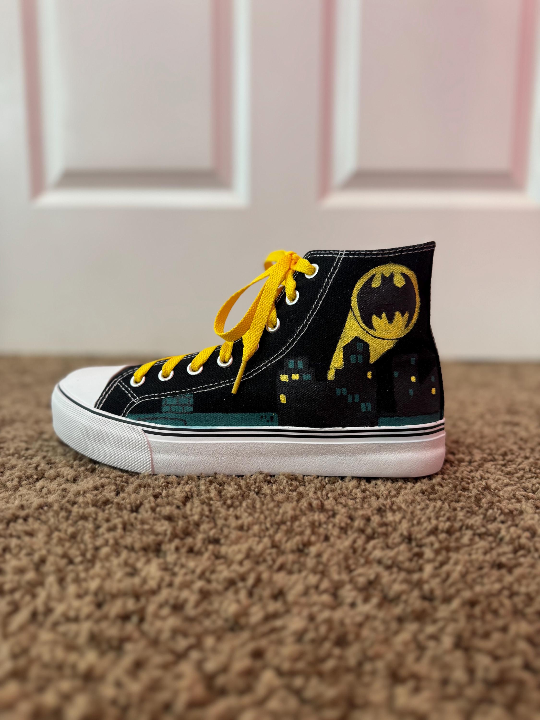 Converse Batman High-Top Sneakers - Black, Yellow, Blue Converse Chuck Taylor All Star High X DC | Mercari main image 4