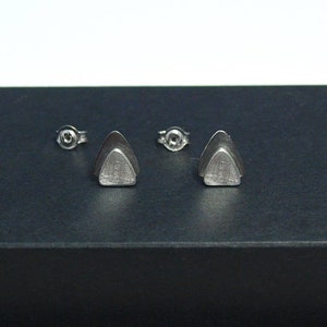 Triangle Earrings Small Studs Double Triangles Silver 925 Women Geometric Handmade Jewellery
