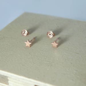 Tiny Star Studs Dainty Gold Women Earrings Kids Silver Jewellery Star and Celestial Gift image 5