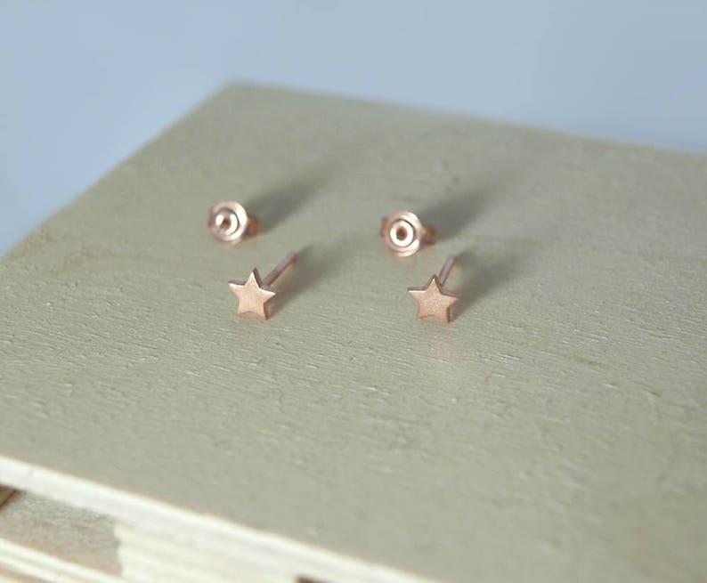 Tiny Star Studs Dainty Gold Women Earrings Kids Silver Jewellery Star and Celestial Gift image 5