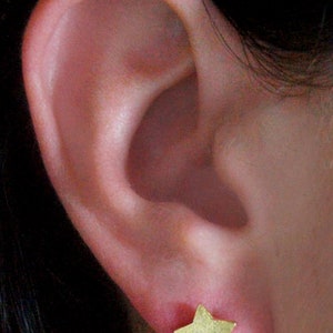 Zircon Star Studs Small Gold Earrings Celestial Earrings Handmade Women Jewellery image 5