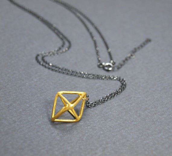 Sterling Silver Womens 1mm Box Chain 3D 80s Retro Style Phone Pendant Necklace