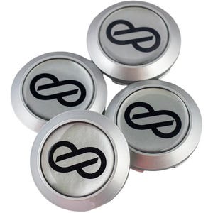 Enkei RPF1 Center Caps Silver for 15x8 +28, 16&quot; 17&quot; 18&quot; Wheels | Custom Logo Colors | Hand Made in Ohio USA | Fast Shipping