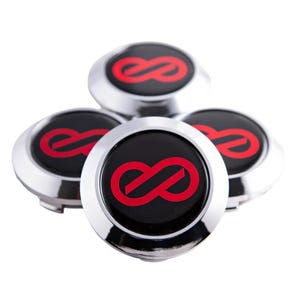 Enkei RPF1 Center Caps CHROME for 15x8 +28, 16&quot; 17&quot; 18&quot; Wheels | Custom Logo Colors | Hand Made in Ohio USA | Fast Shipping