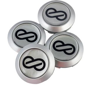 Enkei RPF1 SILVER Center Caps for 15x7 Wheels Only | Custom Logo Colors | Hand-Made in Ohio USA | Fast Shipping