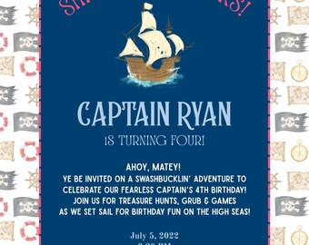 Shiver Me Timbers - Piratfestinbjudan