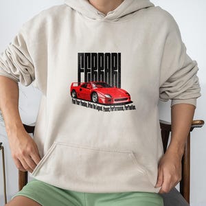 VintageFerrari Hoodie,Ferrari Grafik-Sweatshirt,Ferrari Pullover, Vintage Ferrari Designs, Vintage Ferrari Oberbekleidung