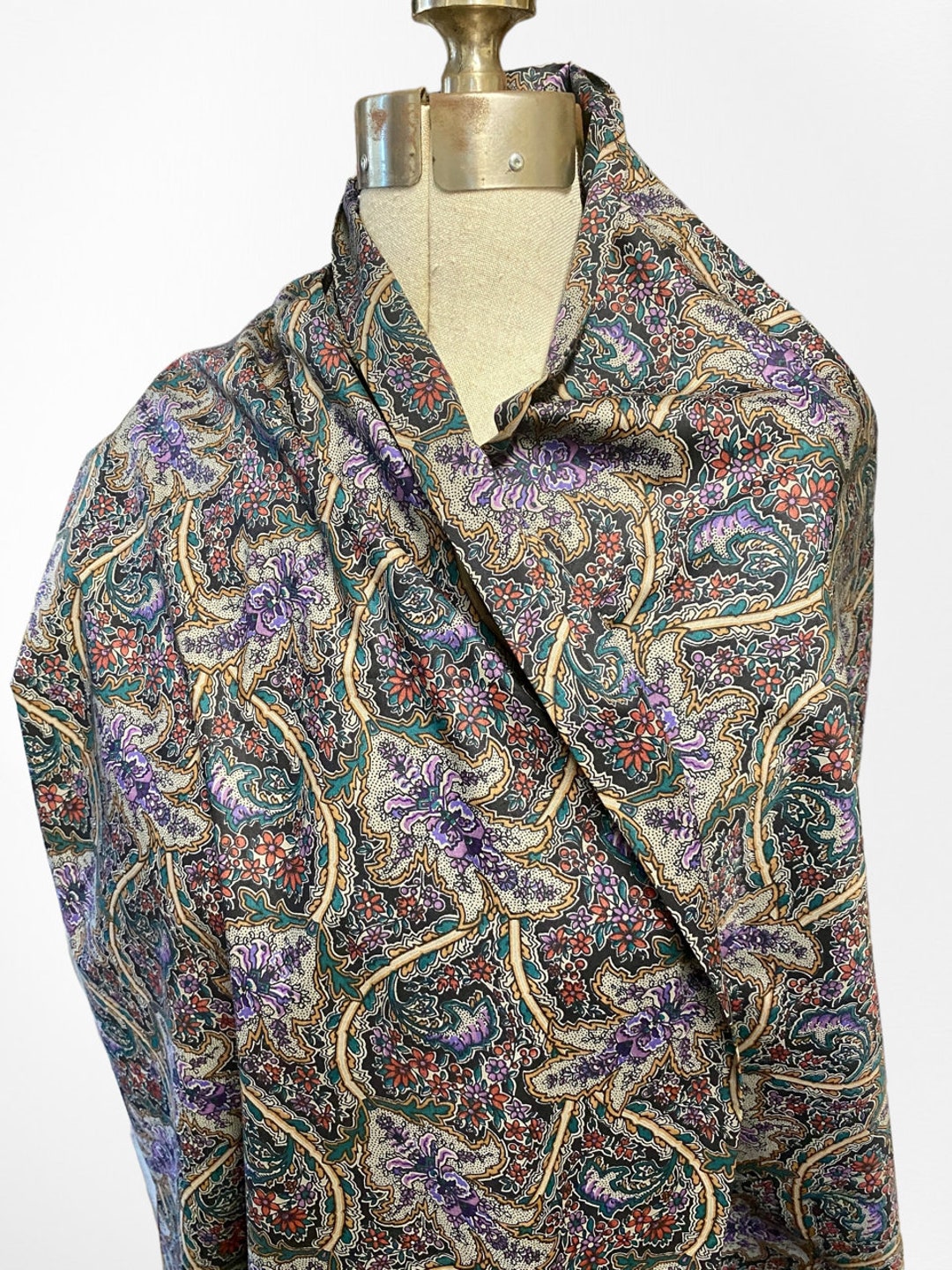 William Morris Cotton Lawn Print Fabric Vintage 1970s Liberty of London