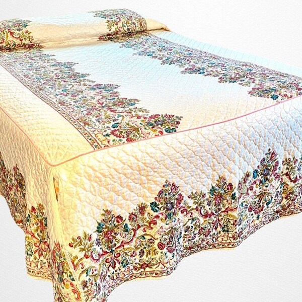 Block Print Indian Bedspread Etsy