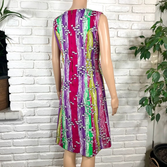 1960s Groovy Liberty Circle Vintage Dress w/ Psyc… - image 5