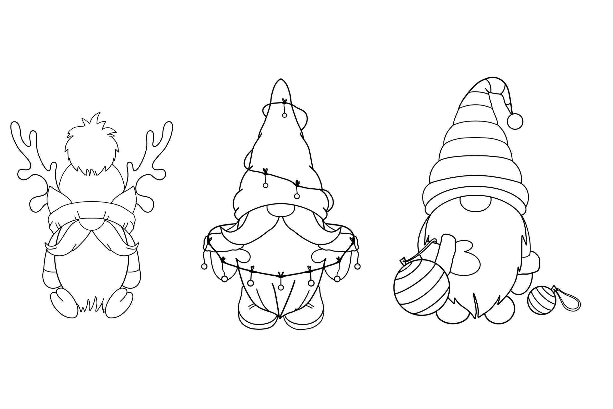 10 Gnome Stamps for Procreate | Gnome Brush Set | Digital Drawing ...