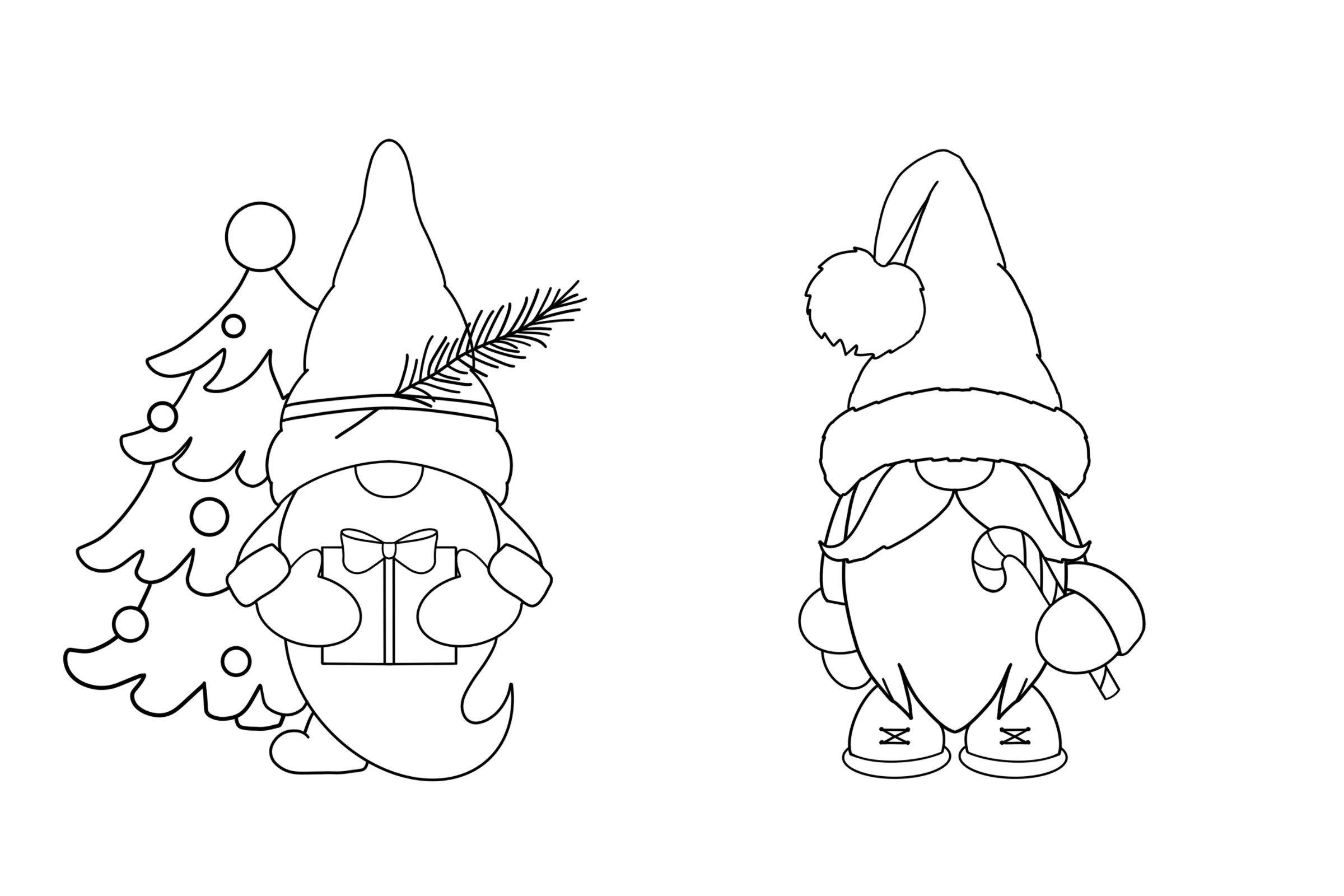 10 Gnome Stamps for Procreate | Gnome Brush Set | Digital Drawing ...