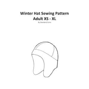 PDF Winter Hat Sewing Pattern - Adult XS - XL